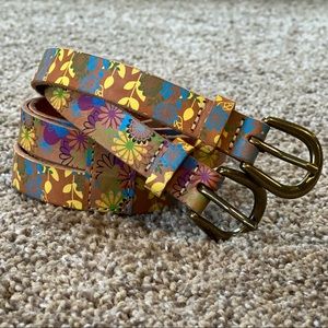 Linea Pelle Double Strap Buckle Women’s Leather Belt